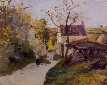 Camille Pissarro : The Large Walnut Tree at l'Hermitage
